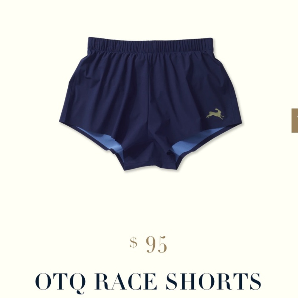 Tracksmith OTQ Strata Shorts, Navy
